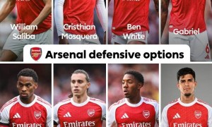 阿森纳双中卫俱折再伤一虎将依然零封 迄今只丢7队8球