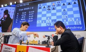 1胜1和！中国棋手韦奕闯入国际棋联世界杯决赛