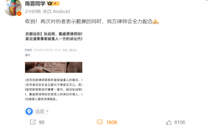 陈震再次道歉！“闪灵事件”车祸受伤方家属最新发声，或将对簿公堂？