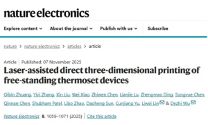 厦大团队首创激光直写打印技术：热固材料固化提速5万倍